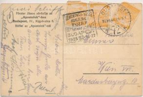 Budapest V. Kígyó utca 6. Förster János sörözője az "Apostolokhoz", büfé (buffet) az Apost...