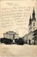 1910 Budapest V. Petőfi tér és szobor, Ortodox széksegyház (EK)