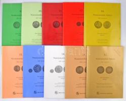 1997-2018. 36db-os Pannonia Terra árverési katalógus tétel, mind különféle, leütési árakkal / Hungar...