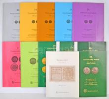 1997-2018. 36db-os Pannonia Terra árverési katalógus tétel, mind különféle, leütési árakkal / Hungar...