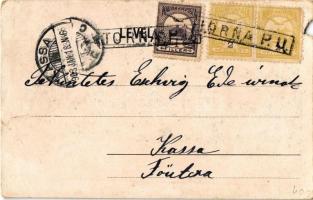 1903 Torna, Turna nad Bodvou, Turnau; Tornai vár, Megyeház, Városháza / Turniansky hrad / castle, to...