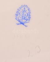 Herendi Eton mintás leveses tál, kézzel festett, jelzett, rózsákon nagyon apró lepattanásokkal,  m:1...