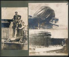cca 1914-1918 Hadihajók, matrózok, stb., 6 db albumlapra ragasztott fotó, 13×8 cm