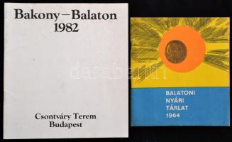 Vegyes Balatonnal kapcsolatos tétel, 3 db:

1964 Balatoni Nyári Tárlat. Bp., Egyetemi Nyomda.

1...