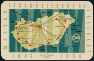 1956 Magyar Légiközlekedési Vállalat kártyanaptár