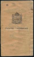 1922 Bp., Magyar Királyság által kiállított útlevél / Hungarian passport