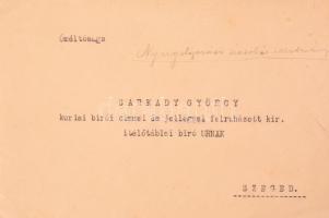 1931 Sarkady György kúriai bíró nyugdíjazási okiratai