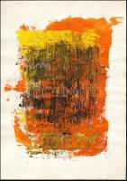 Németh Ami (?-?): Kollázsok, 4 db. Vegyes technika, papír, 12×12 és 30×20 cm