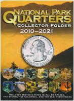 Amerikai Egyesült Államok 2010D-2017D 1/4$ Cu-Ni "Nemzeti Parkok" (40xklf) gyűjtői almbumban, 2017-ig teljes a szett, 2021-ig még üres helyek T:1,1- USA 2010D-2017D 1/4 Dollar Cu-Ni "National Park Quarters" (40xdiff) in collector's album, the set is complete until 2017 with free space until 2021 C:UNC,AU