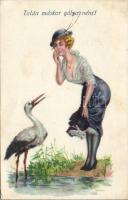 Stork, humor