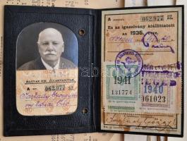 cca 1890-1910 Sarkady György későbbi kúriai bíró különféle iratai: igazolványok, bizonyítványok, okm...