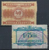 1937-1939 Konzuli illetékbélyeg A 27, 30 (5.600)