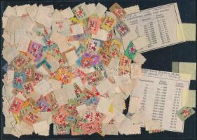 1012 db Szakszervezeti és SZOT tagsági bélyeg