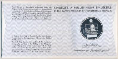 2000. MABÉOSZ sorszámozott érmés boríték "Az Államalapítás ezeréves emlékére - Szent István&quo...