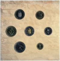 2005. 1Ft-100Ft (7xklf) forgalmi sor szettben + 2005. 10Ft "József Attila" T:BU Adamo FO39