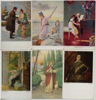 140 db RÉGI művész képeslap / 140 pre-1945 art motive postcards