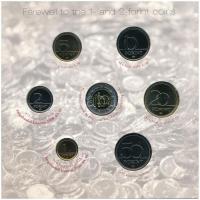 2008. 1Ft-100Ft (7xklf) "Búcsú az egy- és kétforintostól" forgalmi sor dísztokos szettben ...