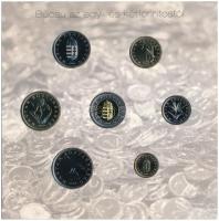 2008. 1Ft-100Ft (7xklf) "Búcsú az egy- és kétforintostól" forgalmi sor dísztokos szettben ...