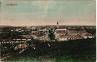 1913 Bia, Biatorbágy; látkép templommal. Kiadja Szabó Gyula (vágott / cut)