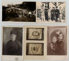 90 db RÉGI fotó képeslap: katonai, városok, műtermi, életképek / 90 pre-1945 photo postcards: milita...