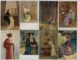 70 db RÉGI motívumlap: hölgyek / 70 pre-1945 motive postcards: lady