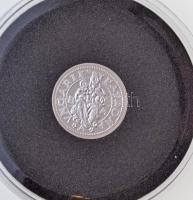 DN Magyarok Kincstára - II. Lajos, ezüst denár 1526 ezüstözött Cu emlékérem tanúsítvánnyal (15mm) T:PP