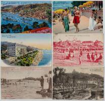 63 db RÉGI francia városképes lap / 63 French town-view postcards