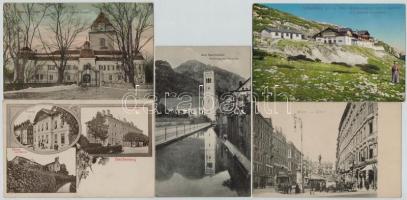 61 db RÉGI külföldi városképes lap: osztrák, svájci, német / 61 pre-1945 European town-view postcard...