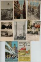 Kb. 100 db RÉGI külföldi  városképes lap / Cca. 100 European town-view postcards