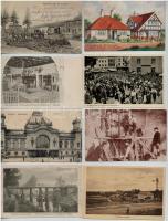 Kb. 100 db RÉGI külföldi  városképes lap / Cca. 100 European town-view postcards