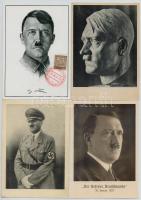 10 db RÉGI náci propaganda képeslap Hitlerrel és bélyegzésekkel / 10 pre-1945 Nazi NSDAP propaganda postcards with Hitler and So. Stpl cancellations