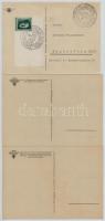 10 db RÉGI náci propaganda képeslap Hitlerrel és bélyegzésekkel / 10 pre-1945 Nazi NSDAP propaganda ...