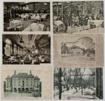 11 db RÉGI történelmi magyar vendéglők, éttermek és belsők / 11 pre-1945 restaurants and interiors from the Kingdom of Hungary
