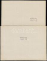 cca 1935 Budapest, városi látképek (Budai Vár, Halászbástya, Parlament), 3 db pecséttel jelzett fotó...