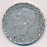 Románia 1906. 5L Ag "I. Károly" T:2,2- ph. 
Romania 1906. 5 Lei Ag "Carol I" C:...