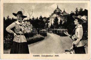 1939 Gödöllő, Leány-Jamboree, cserkész lányok / The first girl scout gathering in Hungary