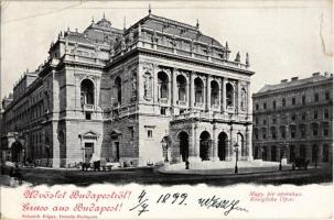 1899 Budapest VI. M. kir. operaház (r)