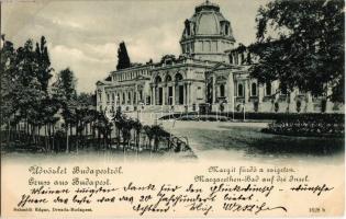 1899 Budapest XIII. Margit fürdő a Margit-szigeten  (EK)