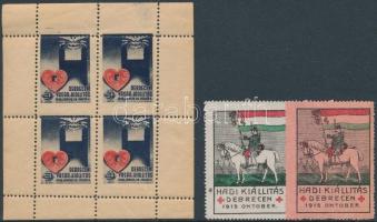 6 db Debrecen levélzáró bélyeg