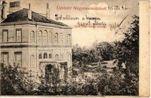 1906 Nagyszentmiklós, Sannicolau Mare; Gróf Nákó Sándor kastélya. Kiadja Wiener Náthán / castle (fl)