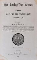 1860-1865 Der Zoologische Garten. Organ der Zoologischen Gesellschaft in Frankfurt a. M. Kiadta Dr. ...