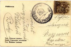 Palást, Plástovce; utcaképek, templom, vendéglő, kerékpáros, szobor, Reuss Hercegi kastély, fogyaszt...