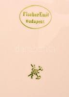 Pirkenhammer porcelán lapos tányér (Fischer Emil mint forgalmazó), jelzett, hibátlan, d: 24,5 cm