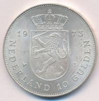 Hollandia 1973. 10G Ag "Julianna - uralkodásának 25. évfordulója" T:1- 
Netherlands 1973....