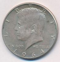 Amerikai Egyesült Államok 1964D 1/2$ Ag "Kennedy" T:2  USA 1964D 1/2 Dollar Ag "Kennedy" C:XF  Krause KM#202