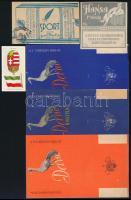 Szivarkapapír csomagolópapírjai (Daru, Hansa, Sport), 6 db