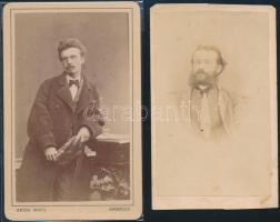 1865 Anton Gratl Innsbruck 2 db vizitkártya