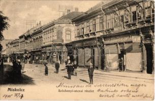 1905 Miskolc, Széchenyi utca, üzletek (EK)