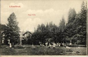 Lőcsefüred, Levoca Kúpele; Nagy villa. Singer kiadása / villa