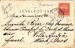 1904 Győr, Andrássy út, Király utca, üzletek, Székes templom feldíszítve. Kiadja Fischer G. No. 187....